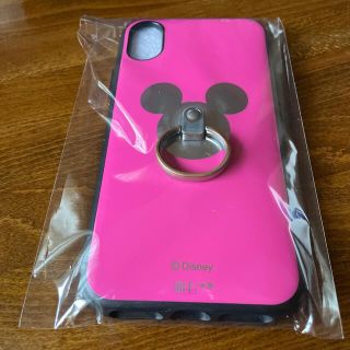 ディズニー(Disney)のディズニー イーフィット リング iPhoneX/Xs 対応 ビビッドピンク(iPhoneケース)