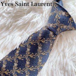 サンローラン(Saint Laurent)の極美品　イヴサンローラン　ネクタイ　ハイブランド　花柄　ビジネス(ネクタイ)