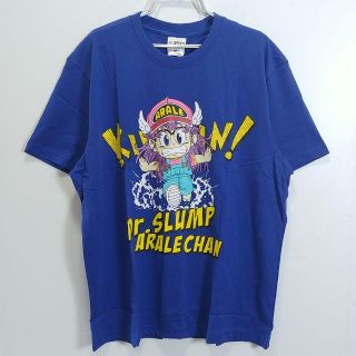 新品　ドクタースランプアラレちゃん　半袖Tシャツ　4L　ブルー(Tシャツ/カットソー(半袖/袖なし))