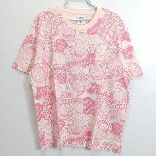 新品　ドクタースランプアラレちゃん　半袖Tシャツ　4L　ピンク　総柄(Tシャツ/カットソー(半袖/袖なし))