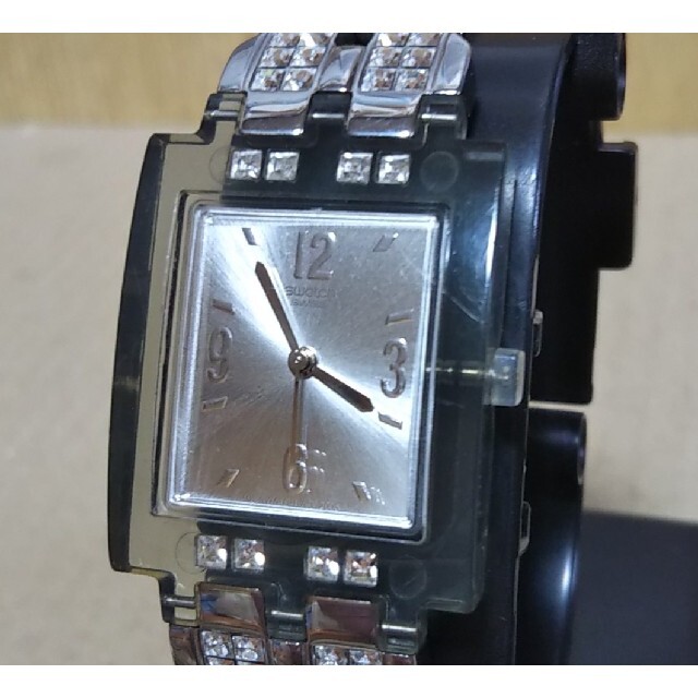 swatch(スウォッチ)の電池新品 Swatch スウォッチ スクエア型 スケルトン 腕時計 レディース レディースのファッション小物(腕時計)の商品写真
