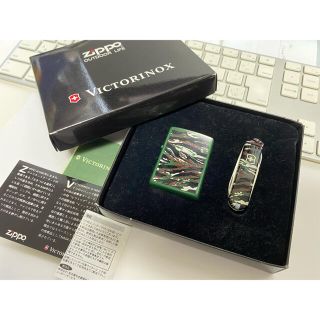 ビクトリノックス(VICTORINOX)のビクトリノックス/Zippo/ライター/迷彩/マルチツール/限定/コラボ/未使用(タバコグッズ)