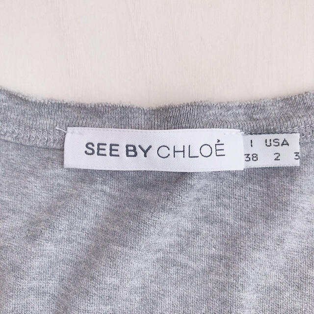 SEE BY CHLOE(シーバイクロエ)のSEE BY CHLOE ロゴパフスリーブTシャツ♡ レディースのトップス(Tシャツ(半袖/袖なし))の商品写真