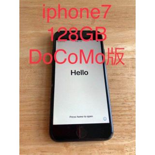 大幅値下げ iPhone 7 Jet Black 128 GB ロック解除(スマートフォン本体)