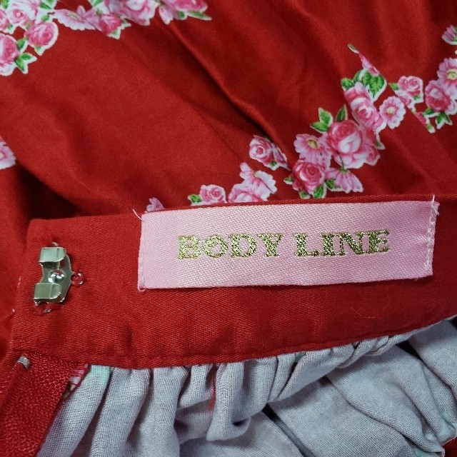 BODYLINE(ボディライン)のBODY LINEロリータスカート　薔薇と宝石箱　未使用 レディースのスカート(ひざ丈スカート)の商品写真