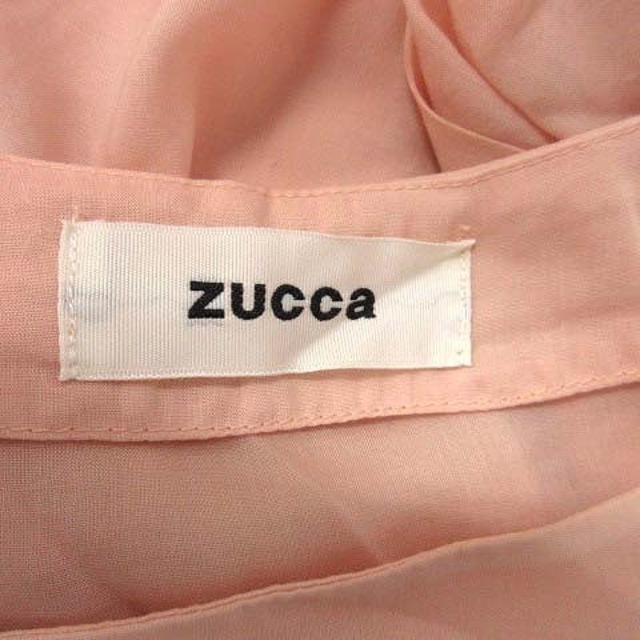 ZUCCa(ズッカ)のズッカ 20SS ブラウス シャツ 長袖 ノーカラー M ピンクベージュ レディースのトップス(シャツ/ブラウス(長袖/七分))の商品写真