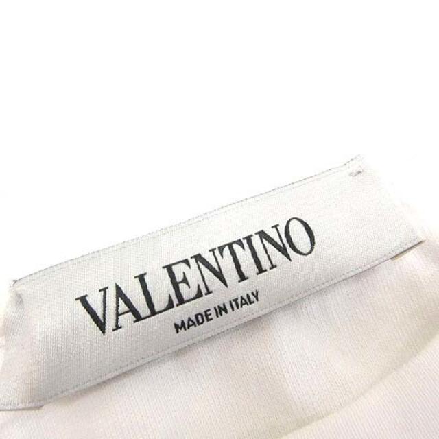 VALENTINO(ヴァレンティノ)のヴァレンティノ 20SS Tシャツ カットソー 半袖 シグネチャー XS 白 レディースのトップス(Tシャツ(半袖/袖なし))の商品写真