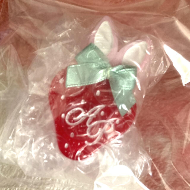Angelic Pretty(アンジェリックプリティー)のlittle bunny strawberry リング(ピンク) レディースのアクセサリー(リング(指輪))の商品写真