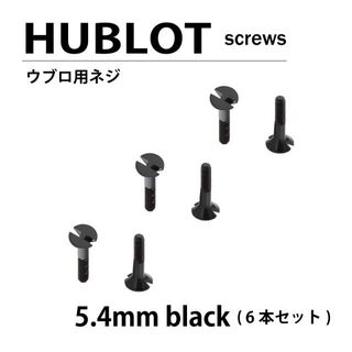 ウブロ(HUBLOT)の汎用 HUBLOT ウブロ 用 ネジ 5.4mm 6本セット ブラック(その他)