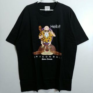 新品　ドラゴンボール　亀仙人　半袖　Tシャツ　ブラック　4L　2307(Tシャツ/カットソー(半袖/袖なし))