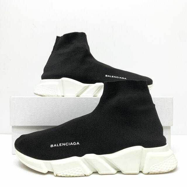 43】BALENCIAGA SPEED TRAINER BLK x WHT 43】BALENCIAGA SPEED TRAINER BLK x WHT