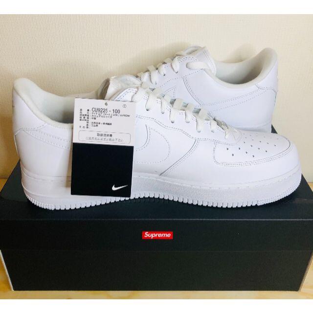 国内 正規品 Supreme × NIKE AIR FORCE 1 Low 白