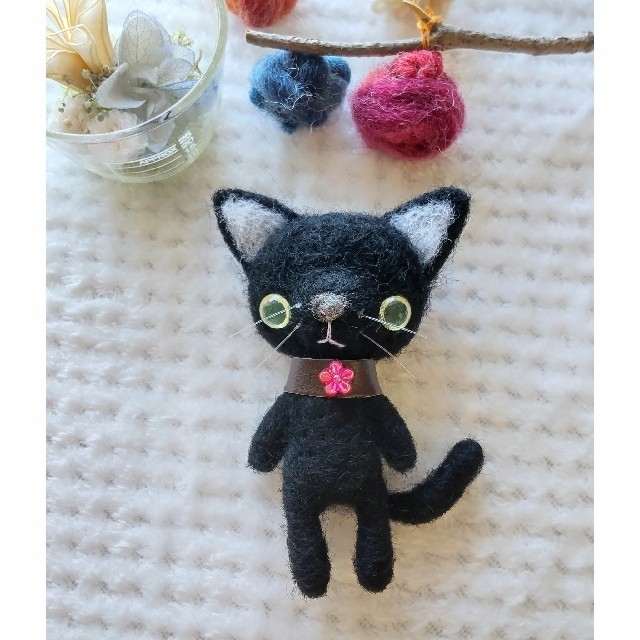 黒猫さん✽羊毛フェルト - ぬいぐるみ/人形