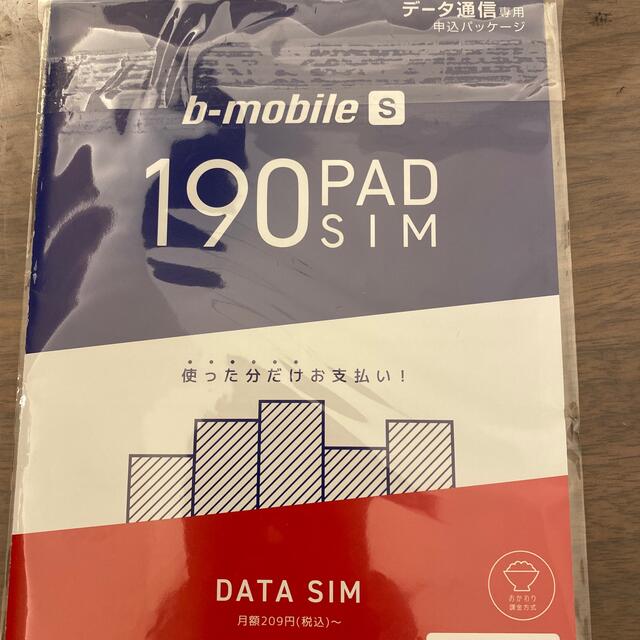 日本通信 190 Pad SIM エントリーパッケージ データ専用SIM スマホ/家電/カメラのスマートフォン/携帯電話(その他)の商品写真