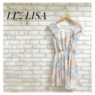 リズリサ(LIZ LISA)のLIZ LISA レディース フリル ワンピース XS 紫 デイシー柄 花柄(ミニワンピース)