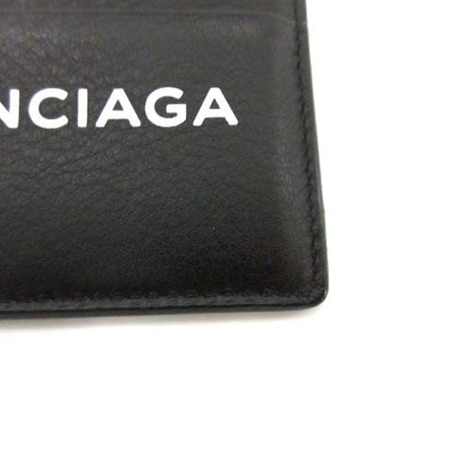 Balenciaga(バレンシアガ)のバレンシアガ BALENCIAGA カードケース ロゴ レザー 黒 レディースのファッション小物(名刺入れ/定期入れ)の商品写真