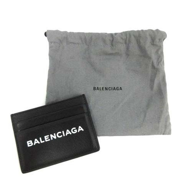 Balenciaga(バレンシアガ)のバレンシアガ BALENCIAGA カードケース ロゴ レザー 黒 レディースのファッション小物(名刺入れ/定期入れ)の商品写真