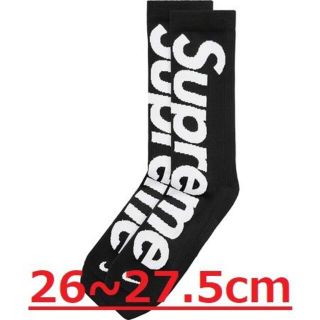 シュプリーム(Supreme)のSupreme Nike Lightweight Crew Socks 黒(ソックス)