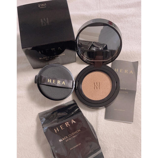 HERA ブラッククッション21N1(本体＋リフィル)