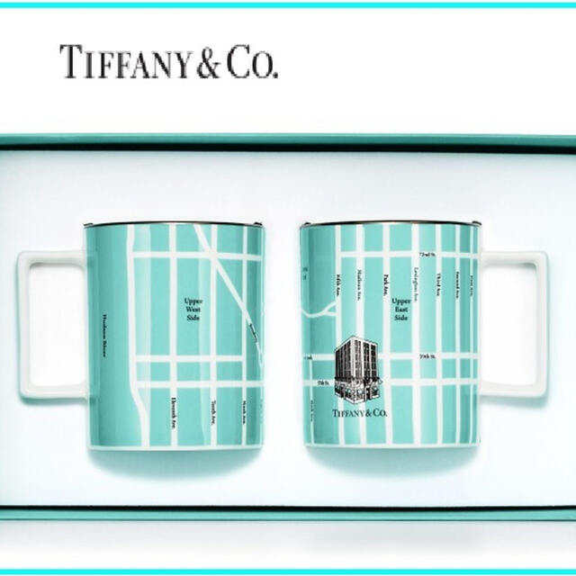 グラス/カップAAAさま専用【新品】Tiffany NY限定　マグカップ　2個セット