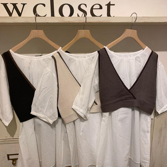 w closet(ダブルクローゼット)のビスチェ  レディースのトップス(ベスト/ジレ)の商品写真