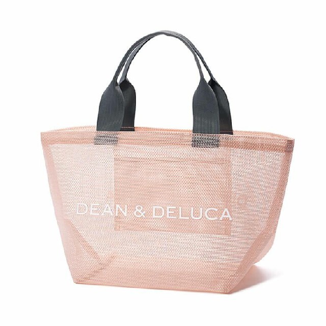 DEAN & DELUCA　メッシュトートバッグ　スモークピンク Ｓサイズ