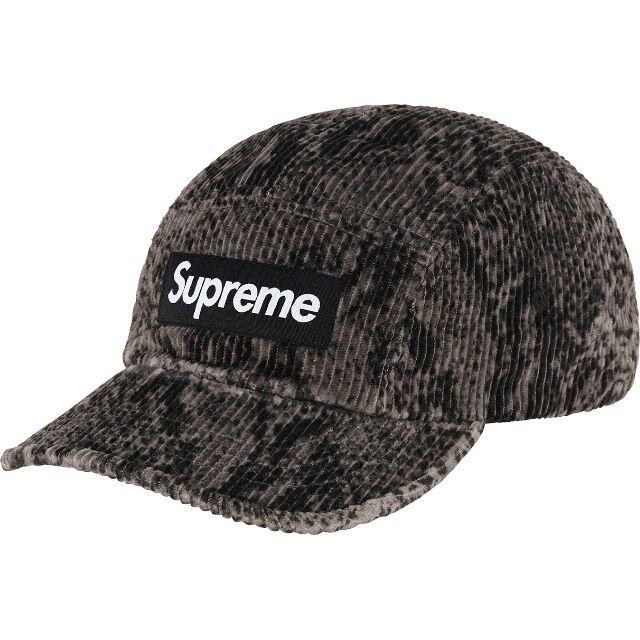 新品 Supreme Snakeskin Corduroy Camp Cap