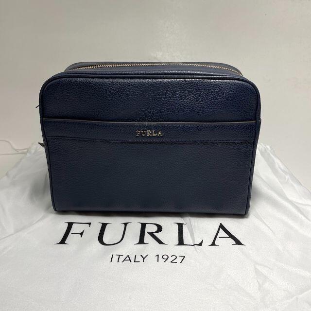 FURLA /フルラ AVRIL ショルダーバッグ ダークネイビー