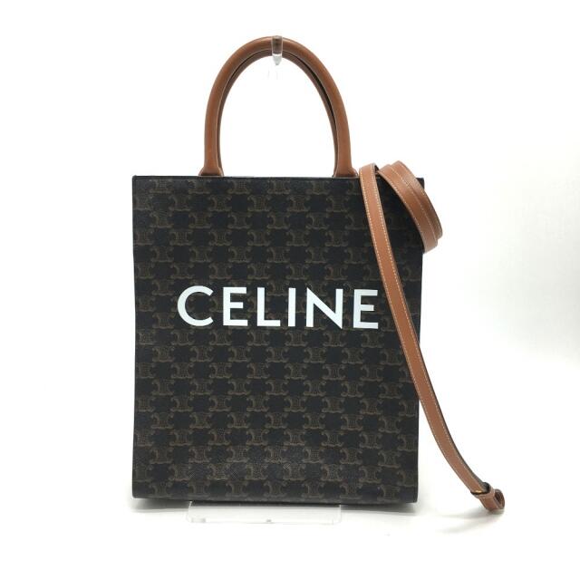 激安正規 CELINE セリーヌ - celine バーティカルカバ 美品 ブラウン