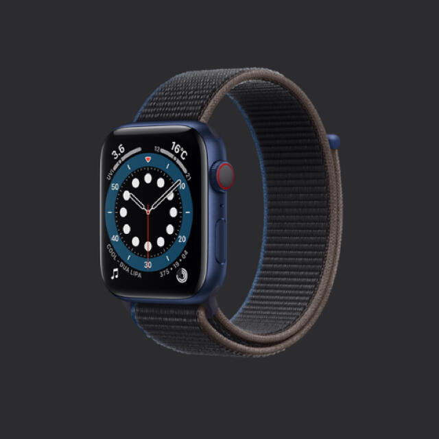 本日まで！Apple Watch 6 44mm アルミ ブルー セルラー | www.jarussi