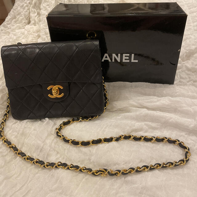 CHANEL チェーン　ミニマトラッセ　ブラック