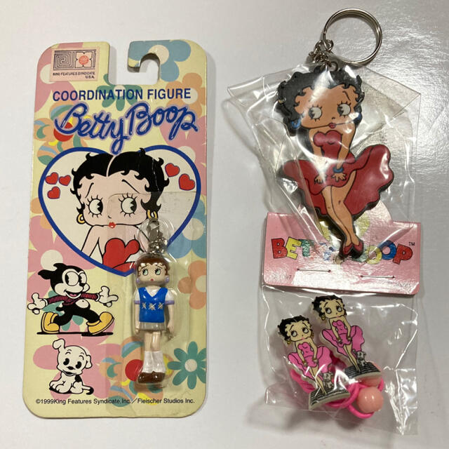 ベティちゃん キーホルダー ピアス グッズ betty boop 新品 セットの