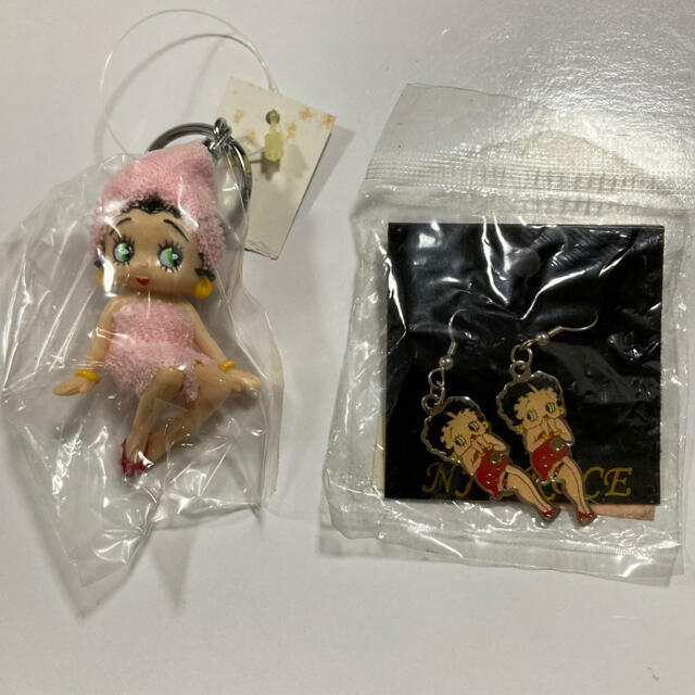 ベティちゃん キーホルダー ピアス グッズ betty boop 新品 セットの