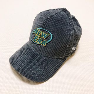 ニューエラー(NEW ERA)の美品 NEW ERA ニューエラー キャップ キッズ 帽子 コーデュロイ グレー(帽子)