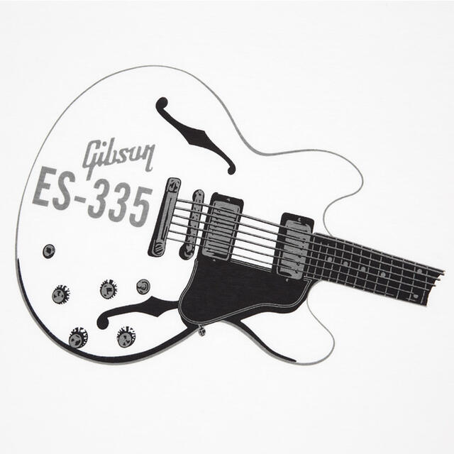 UNIQLO(ユニクロ)の【完売品】Gibson ES-335 × ユニクロ コラボTシャツ（L） メンズのトップス(Tシャツ/カットソー(半袖/袖なし))の商品写真