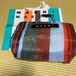 マルニ(Marni)のマルニマーケット　ストライプバッグ　(ハンドバッグ)