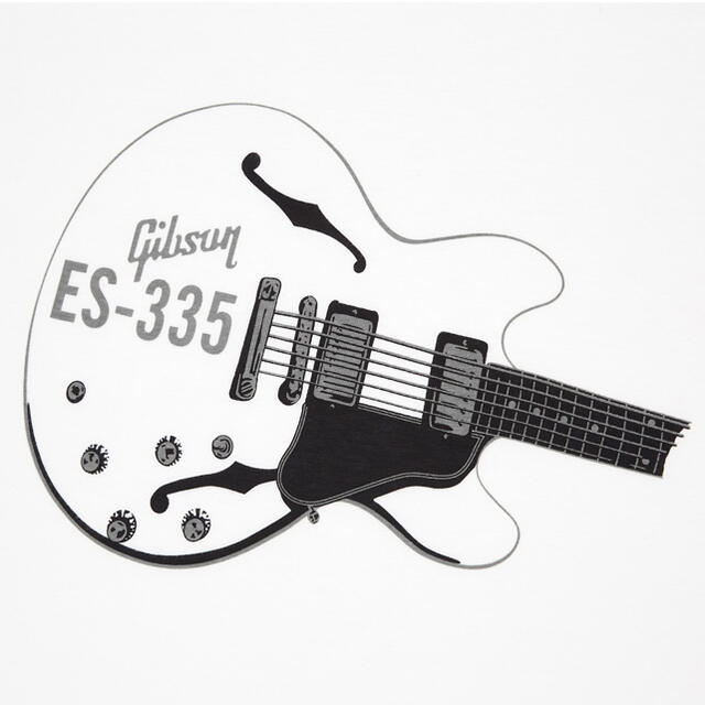 UNIQLO(ユニクロ)の【完売品】Gibson ES-335 × ユニクロ コラボTシャツ（XL） メンズのトップス(Tシャツ/カットソー(半袖/袖なし))の商品写真