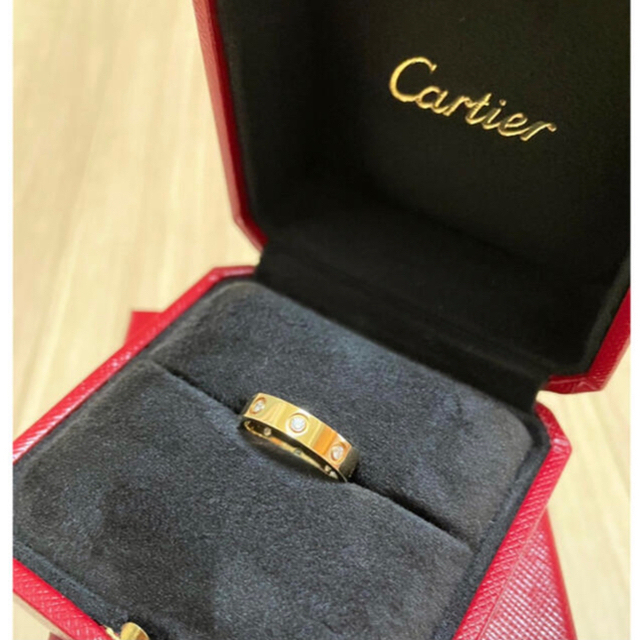 Cartier(カルティエ)のCartier カルティエ　ミニラブリング　フルダイヤ　YG サイズ49（9号） レディースのアクセサリー(リング(指輪))の商品写真