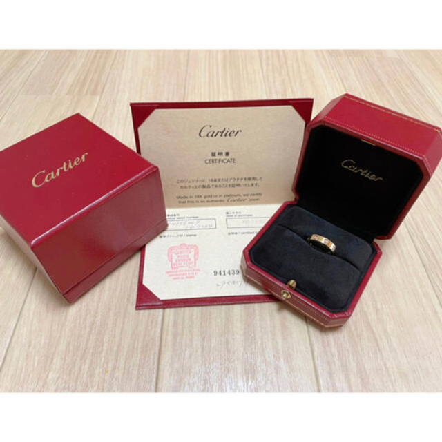 Cartier(カルティエ)のCartier カルティエ　ミニラブリング　フルダイヤ　YG サイズ49（9号） レディースのアクセサリー(リング(指輪))の商品写真