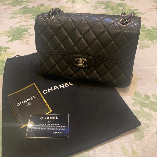 CHANEL マトラッセ ダブルフェイス ラムスキンシルバー金具