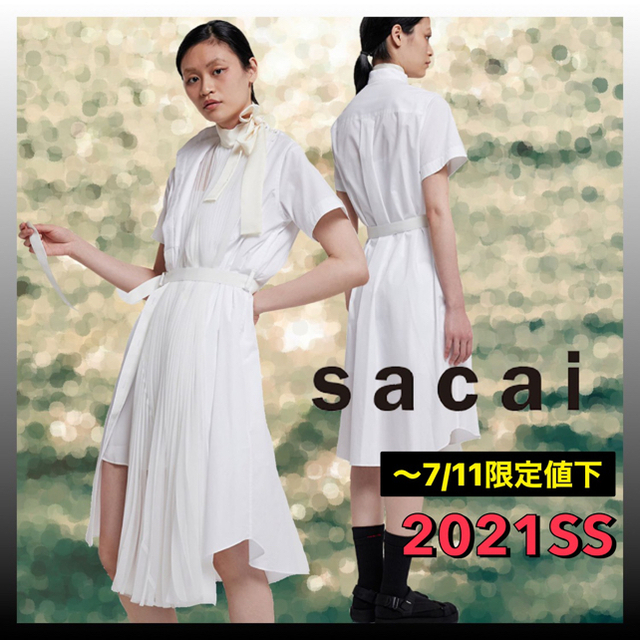 お値下げしました【新品未使用】【本物保証】タグ付きsacai ドレス