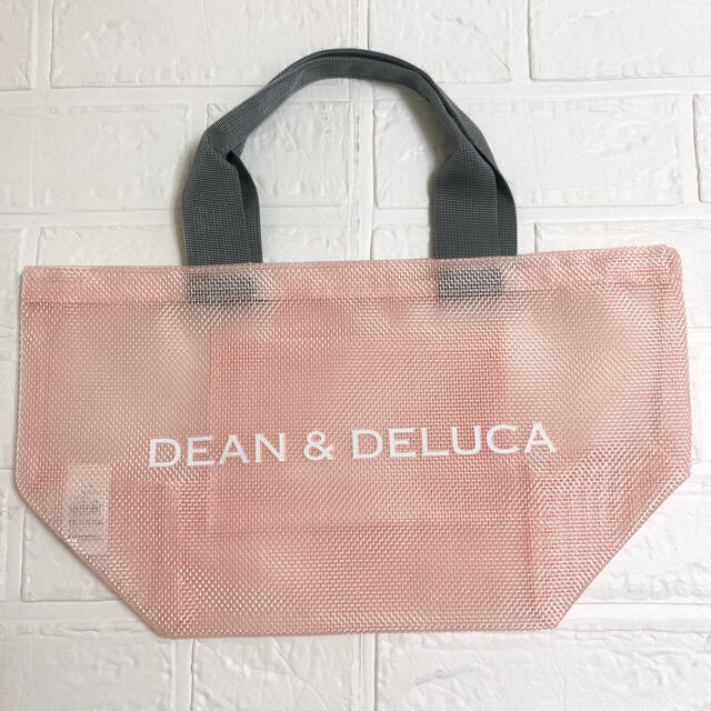 正規品　DEAN \u0026 DELUCA メッシュトートバッグ　スモークピンク　S