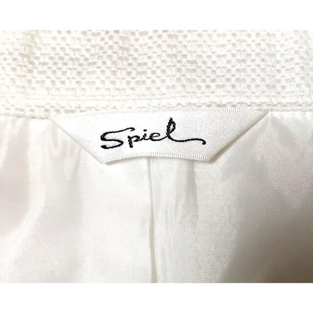 【セットアップ】❤spiel❤ スーツ ジャケット スカート 白 春 夏 レディースのフォーマル/ドレス(スーツ)の商品写真