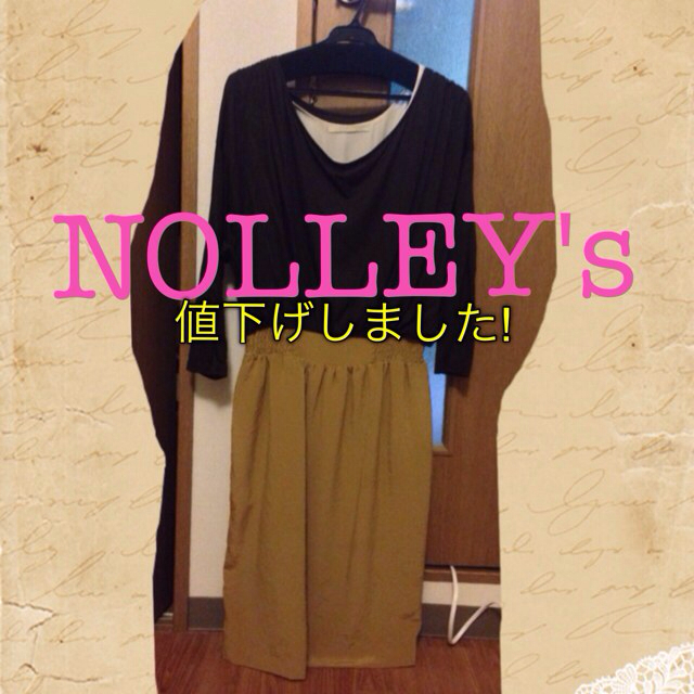 NOLLEY'S(ノーリーズ)のNOLLEY'sバイカラーワンピ⭐︎ レディースのワンピース(ひざ丈ワンピース)の商品写真