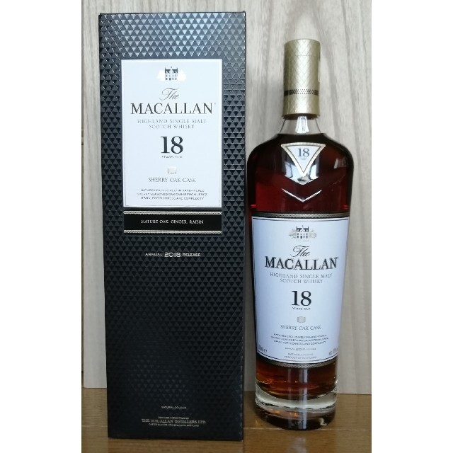 MACALLAN　マッカラン18年　シェリーオークカスク　2018 食品/飲料/酒の酒(ウイスキー)の商品写真