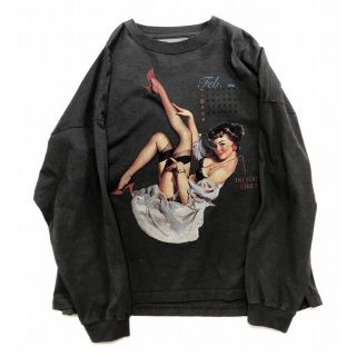 DAIRIKU/"Pinup Girl" Long Sleeve Tee(Tシャツ/カットソー(七分/長袖))