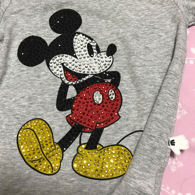 Disney(ディズニー)の期間限定値下げ!!新品☆ミッキーチュニック 100cm キッズ/ベビー/マタニティのキッズ服女の子用(90cm~)(Tシャツ/カットソー)の商品写真