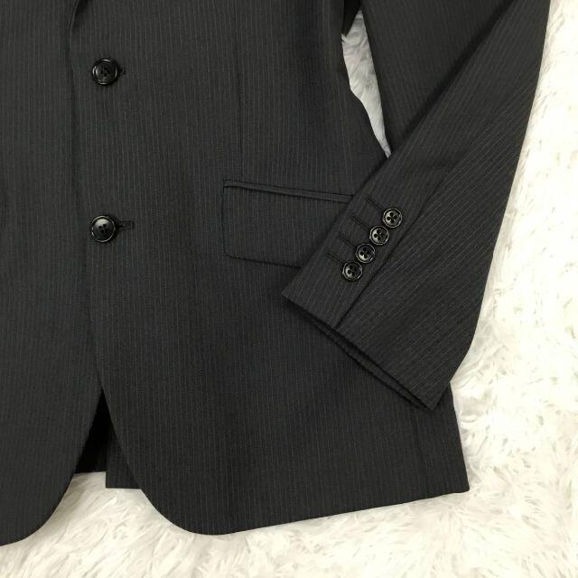 COMME CA ISM(コムサイズム)の新品COMME CA ISMコムサイズムストライプ入りシングルスーツグレーS メンズのスーツ(セットアップ)の商品写真