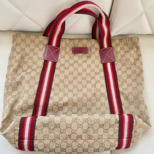 Gucci(グッチ)の ★早い者勝ち★レアカラー★ グッチ ハンドトートバッグ シェリーライン レディースのバッグ(トートバッグ)の商品写真