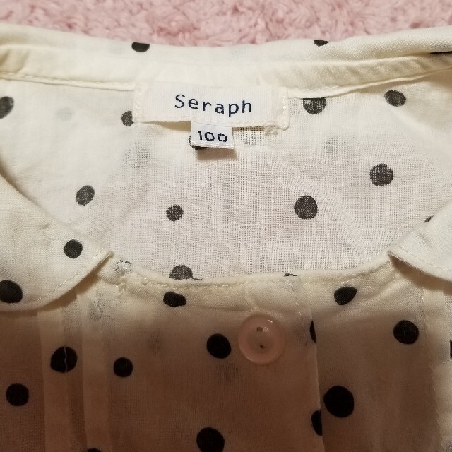 Seraph(セラフ)のドット　シャツ キッズ/ベビー/マタニティのキッズ服女の子用(90cm~)(ブラウス)の商品写真